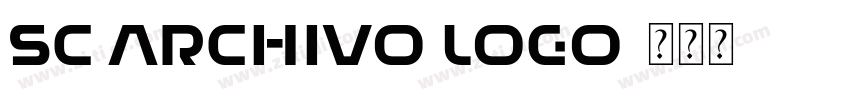 SC ARCHIVO logo字体转换